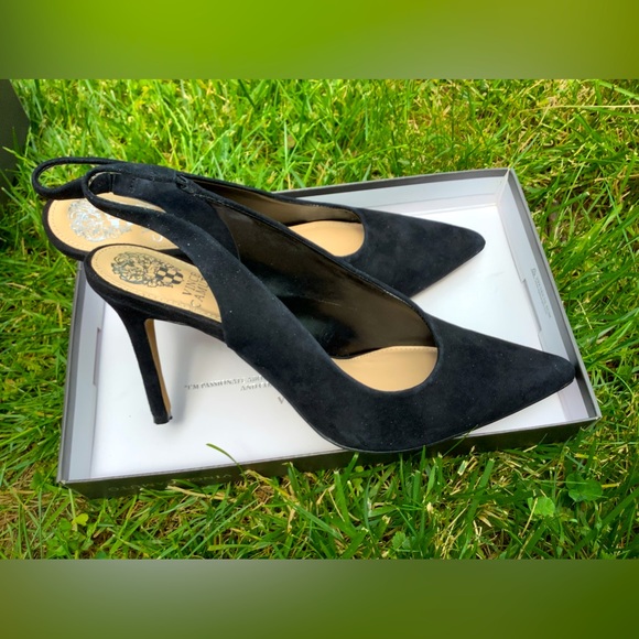 Vince Camuto suede sling back shoes 🖤🖤🖤 - Picture 5 of 9